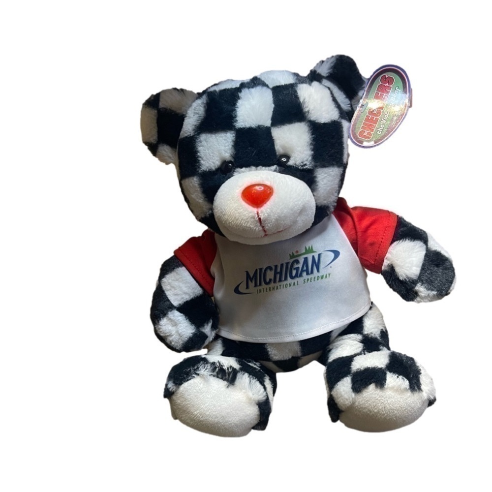 New Totally Teddiesβ Checkers the bear Michigan International speedway shirt